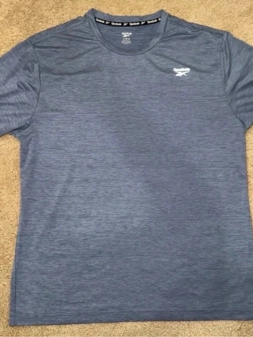 Reebok Men’s Heathered Navy Performance Crew Tee